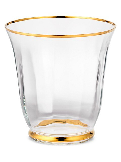 Sophia 18K Goldplated Glass Champagne Bucket | Saks Fifth Avenue