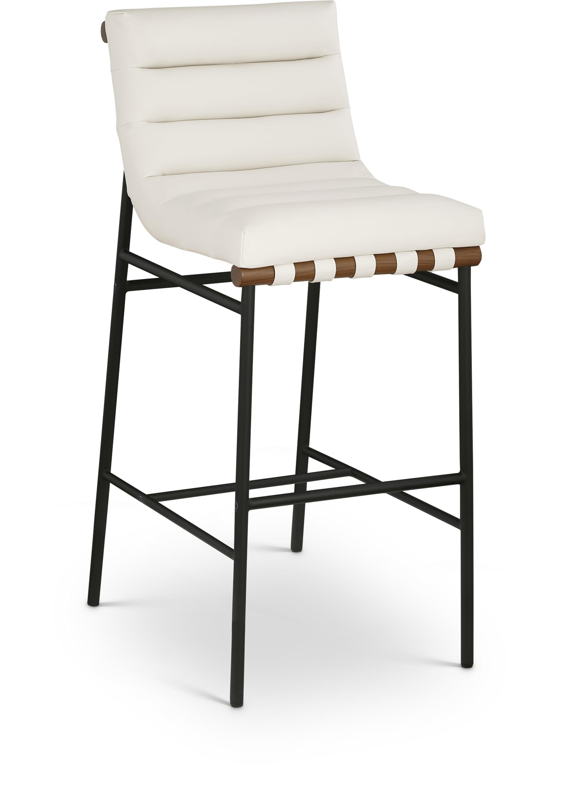 Meridian Furniture 800Cream-C Burke Collection Modern | Contemporary Bar Stool with Soft Cream Ve... | Amazon (US)