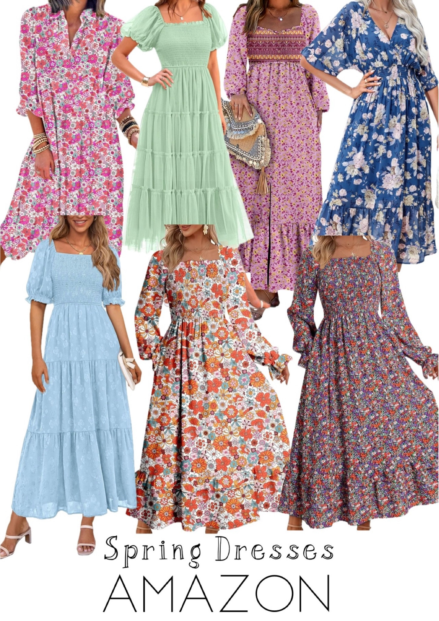 I’m OVER this cold weather 🥶 So I found these pretty Spring dresses on Amazon 😍 I can’t wait for warmer days! 💐☀️

#LTKFindsUnder50 #LTKStyleTip #LTKBeauty
