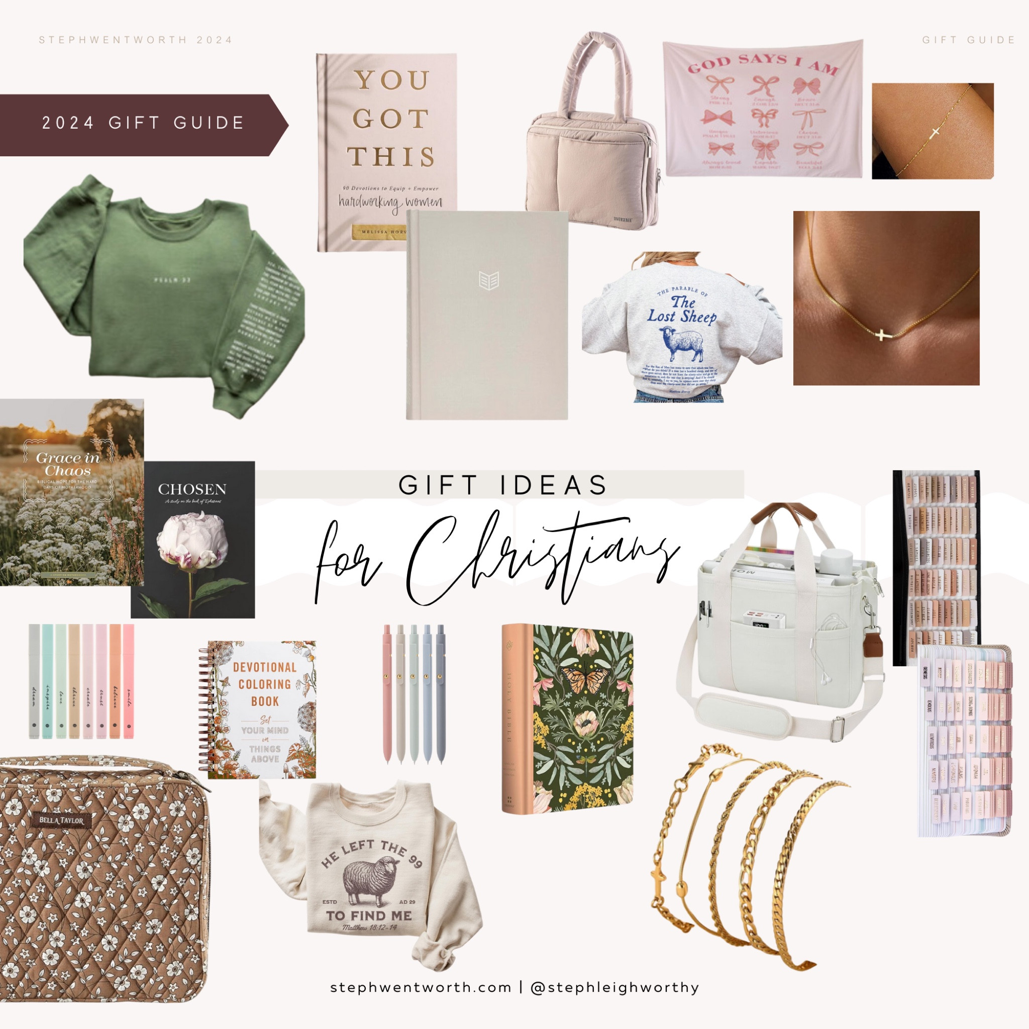 Faith based gifts for the girl in your life who loves Jesus 🙌🏻✝️♥️🙏🏼 

#LTKSeasonal #LTKHoliday #LTKGiftGuide