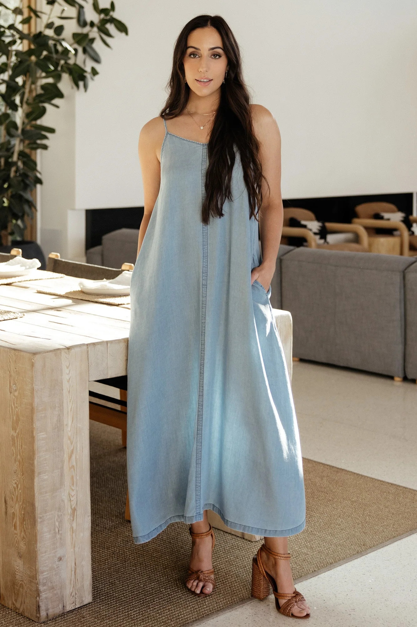 Kyla Maxi Dress | Denim | Baltic Born