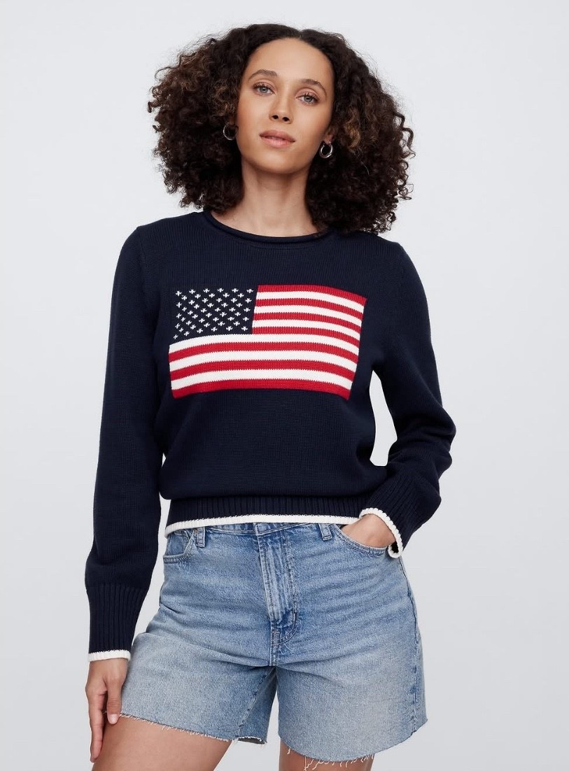 Roll Neck Americana Intarsia Sweater. Also available in cream.
A family matching sweater. For his, hers, kids, and babies. 

#LTKFindsUnder50 #LTKSaleAlert