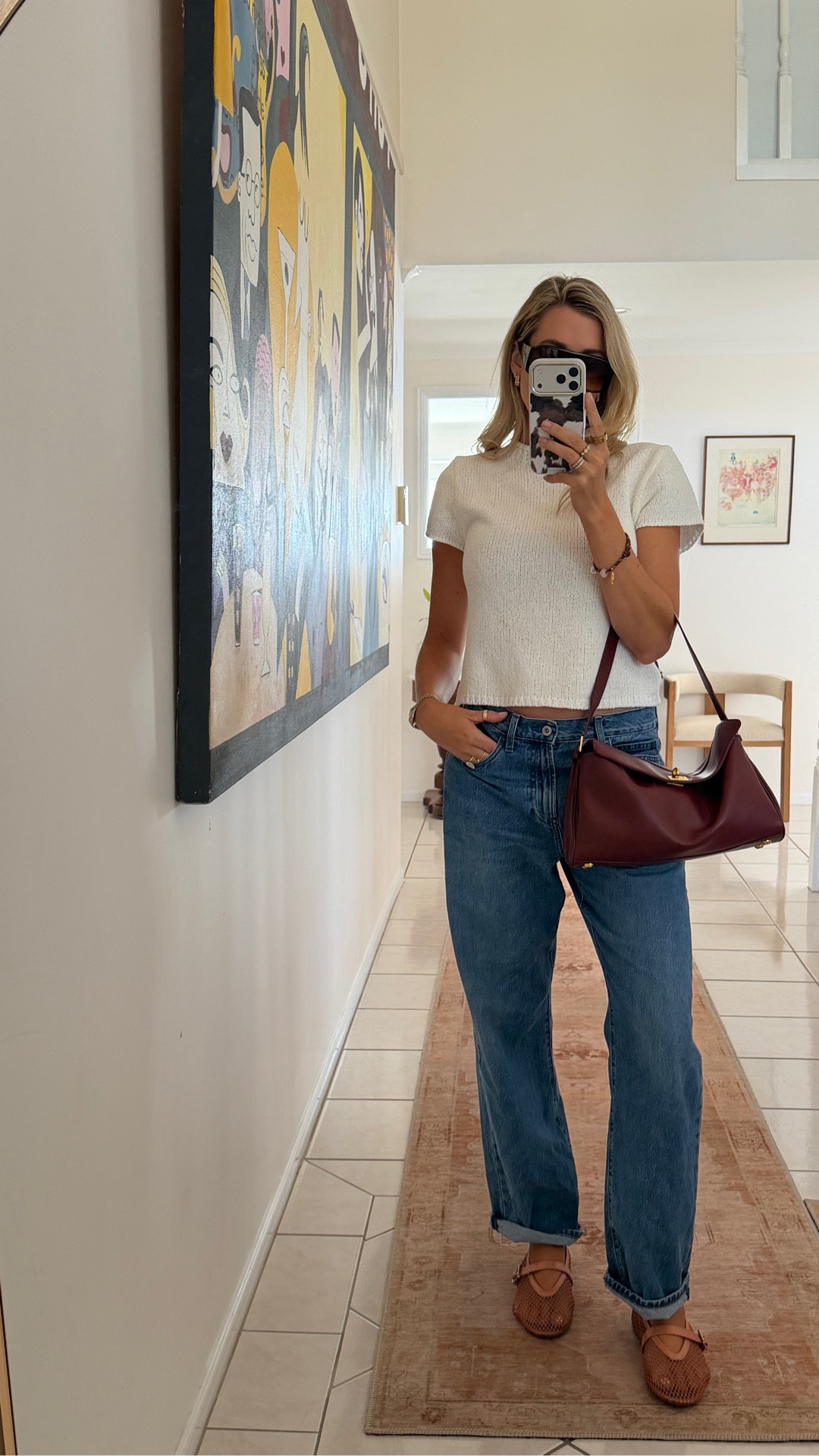 Its a Monday and we’re surviving the last days of school term! 

Quick outfit check for today,
Top size 10 DISSH
Jeans size 28 Uniqlo x JW Anderson
Bag Reh Studios
Sunnies Chloe
Ballet flats size 40.5 Alaia

#LTKautumn #LTKaustralia #LTKstyletip