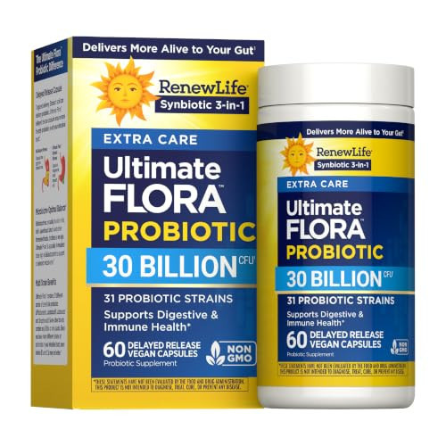 RenewLife Extra Care Ultimate FLORA Probiotic, 60 capsules | Amazon (US)