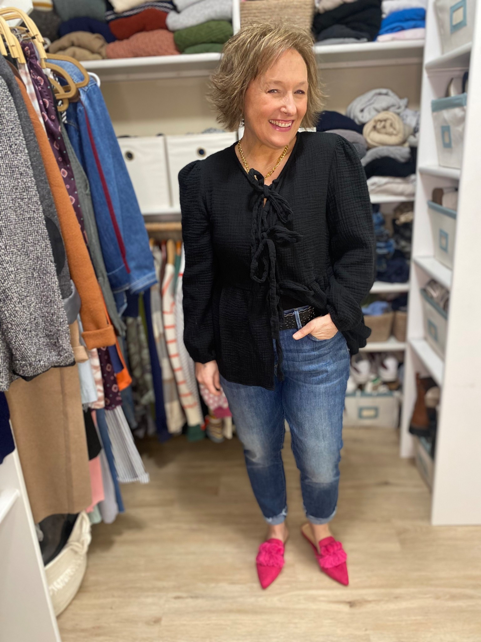 Front Tie Top and Pointed Toe Hotties

#LTKPetite #LTKShoeCrush #LTKMidsize