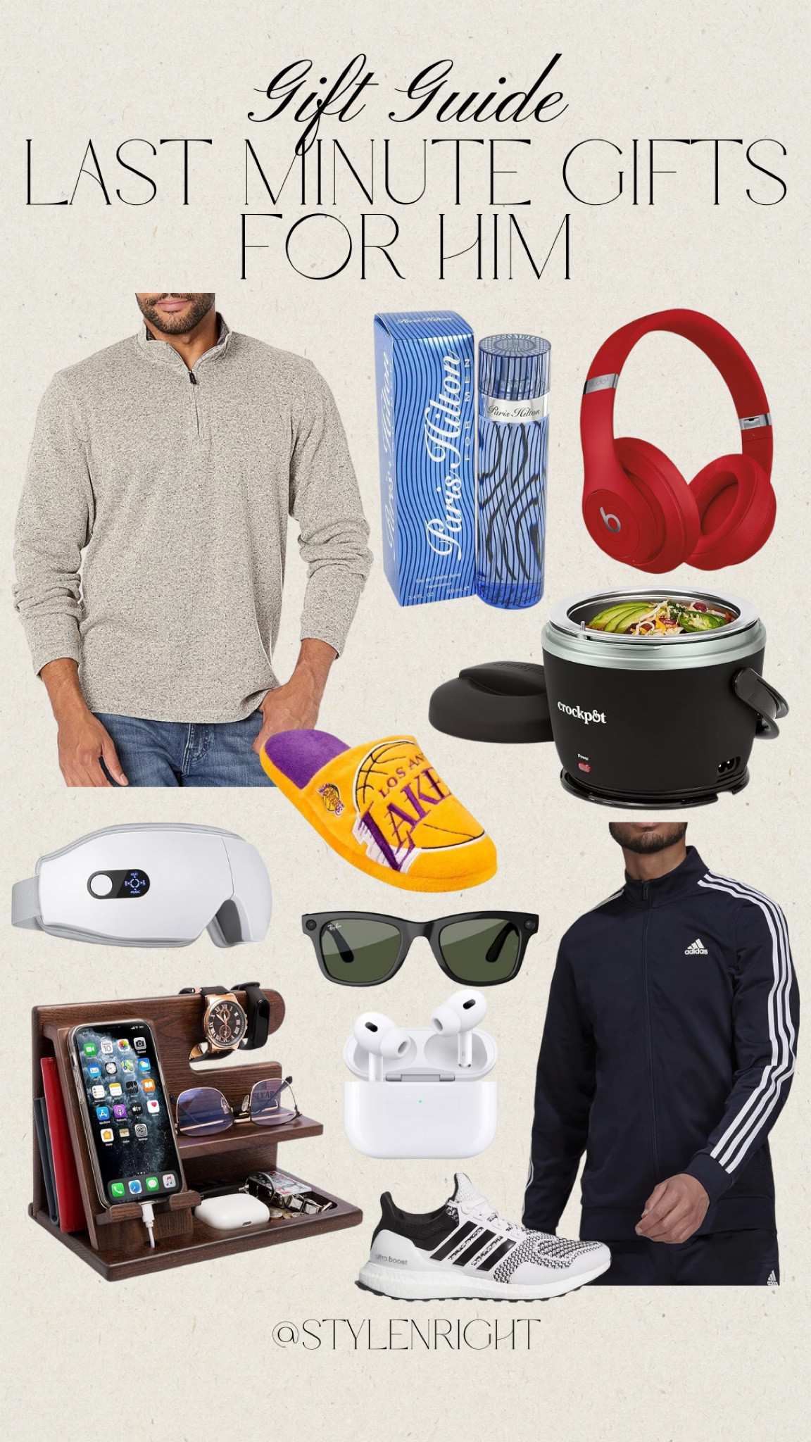 Last minute gifts for him! 

Gift guide, gift ideas, gifts for him, gifts for husband, men’s gifts, Amazon, target, Amazon gifts, gifts for husband, pullover, slippers, sunglasses, headphones, crockpot 



#LTKHoliday #LTKMens #LTKGiftGuide