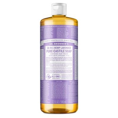 Dr. Bronner's 18-In-1 Hemp Pure-Castile Liquid Soap - Lavender - 32 fl oz | Target