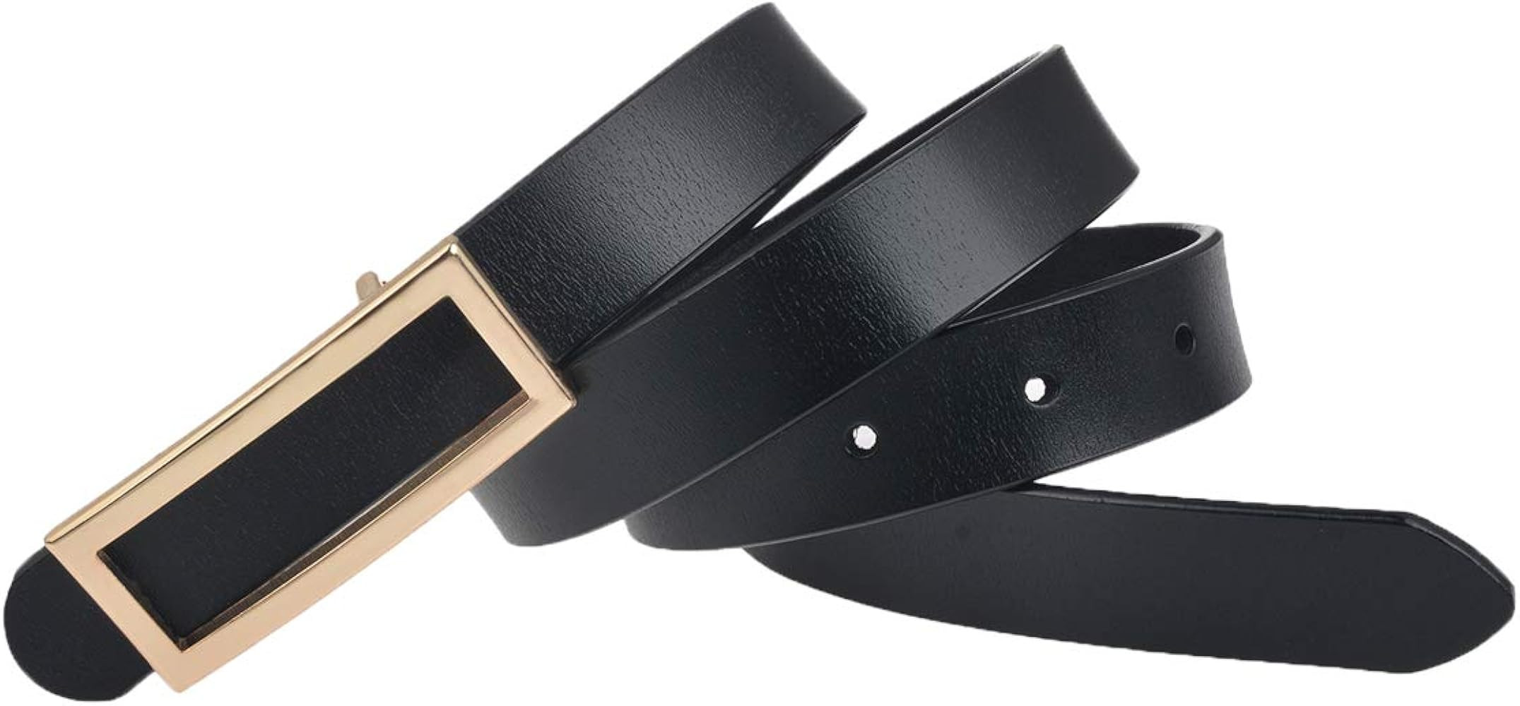 Genuine Leather Belt for Women Waist Skinny Dress Belt for Jeans Pants 0.93" Width Black Red Brow... | Amazon (US)