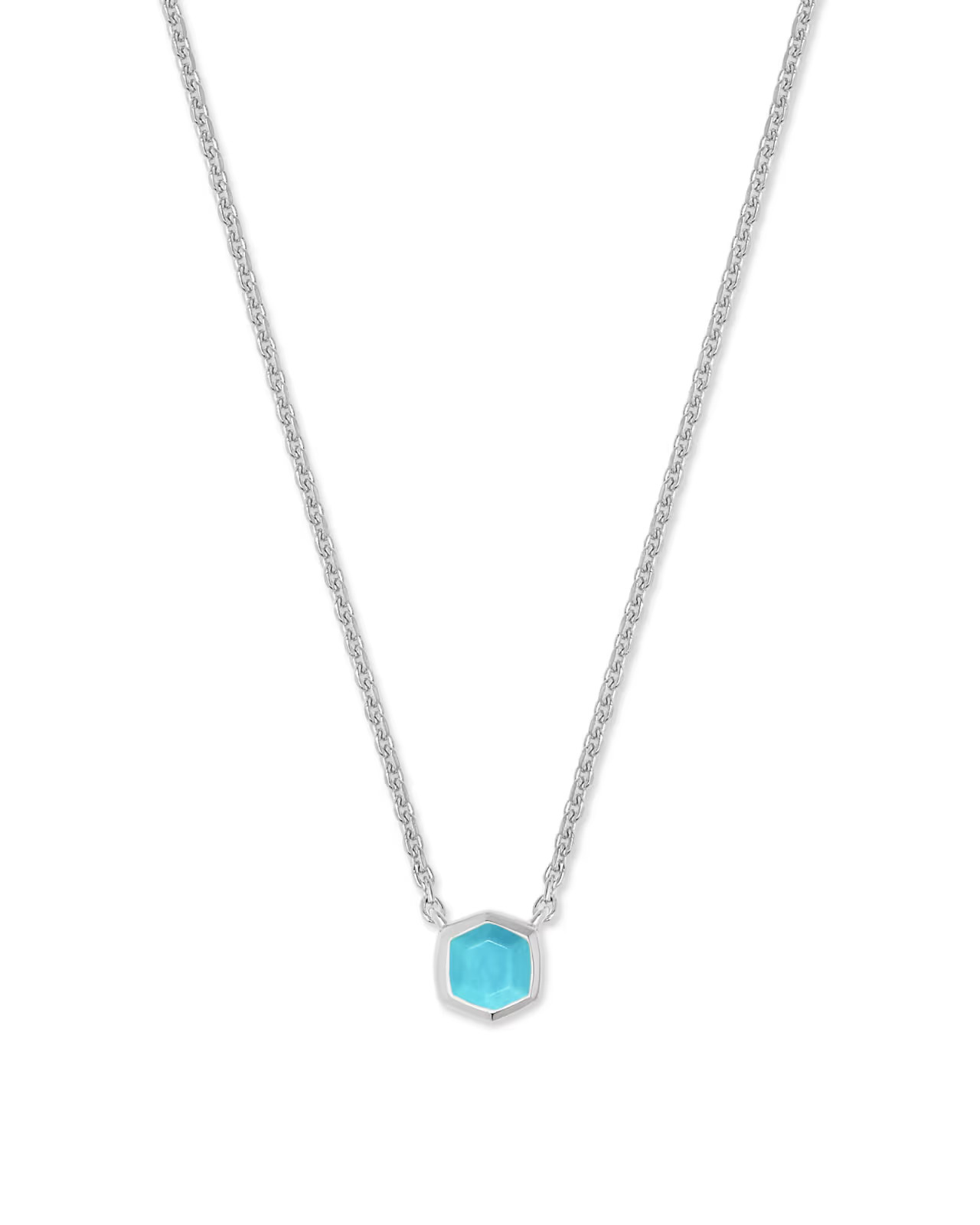 Davie Sterling Silver Pendant Necklace in Turquoise | Kendra Scott