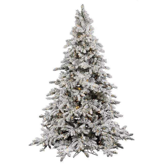 Vickerman Flocked Utica Fir Artificial Christmas Tree | Target