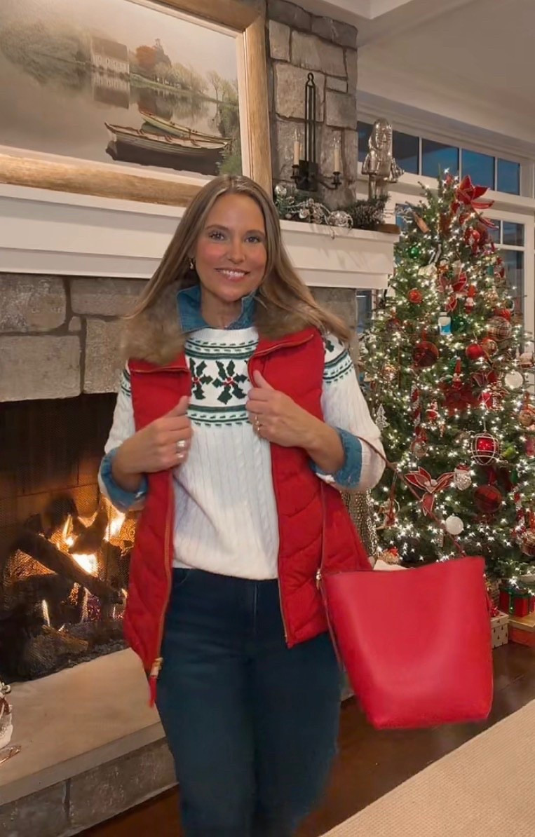 The cutest outfit for the holiday season! Perfect for chilly weather while you’re running errands or headed to lunch with a friend! We are seriously love all these new arrivals from Talbots! 

#LTKOver40 #LTKSeasonal #LTKMidsize