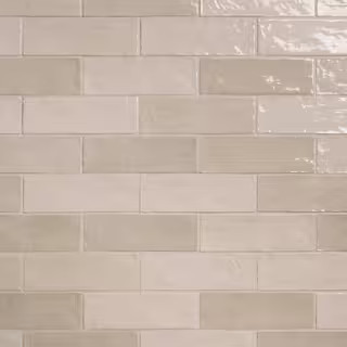 Kingston Sand 2.55 in. x 7.87 in. Glazed Ceramic Wall Tile (5.38 sq. ft./Case) | The Home Depot