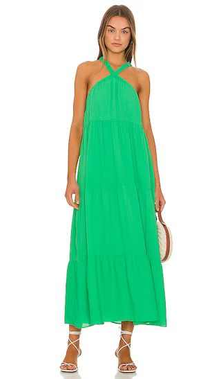 Hallie Halter Dress in Spring Green | Revolve Clothing (Global)