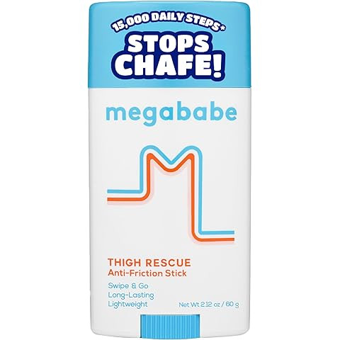 Megababe Thigh Rescue Anti-Chafe Stick Mini | Travel size, great for on-the-go | Prevents skin ch... | Amazon (US)