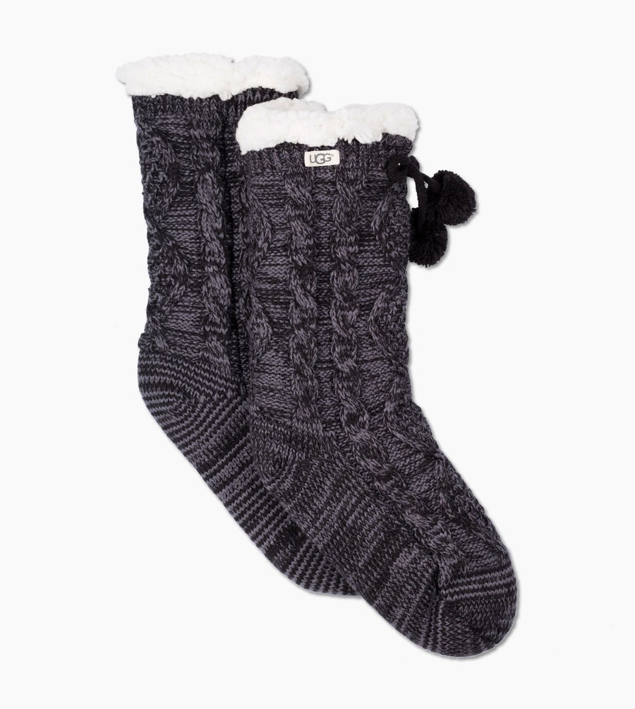 Pom Pom Fleece-Lined Crew Sock | UGG (US)