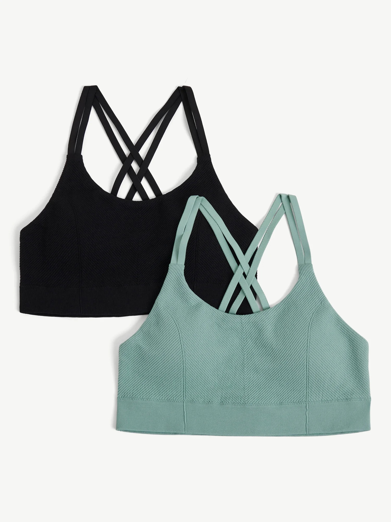 Justice Girls Engineered Seamless Rib Bra, 2-Pack, Sizes 28-38 | Walmart (US)