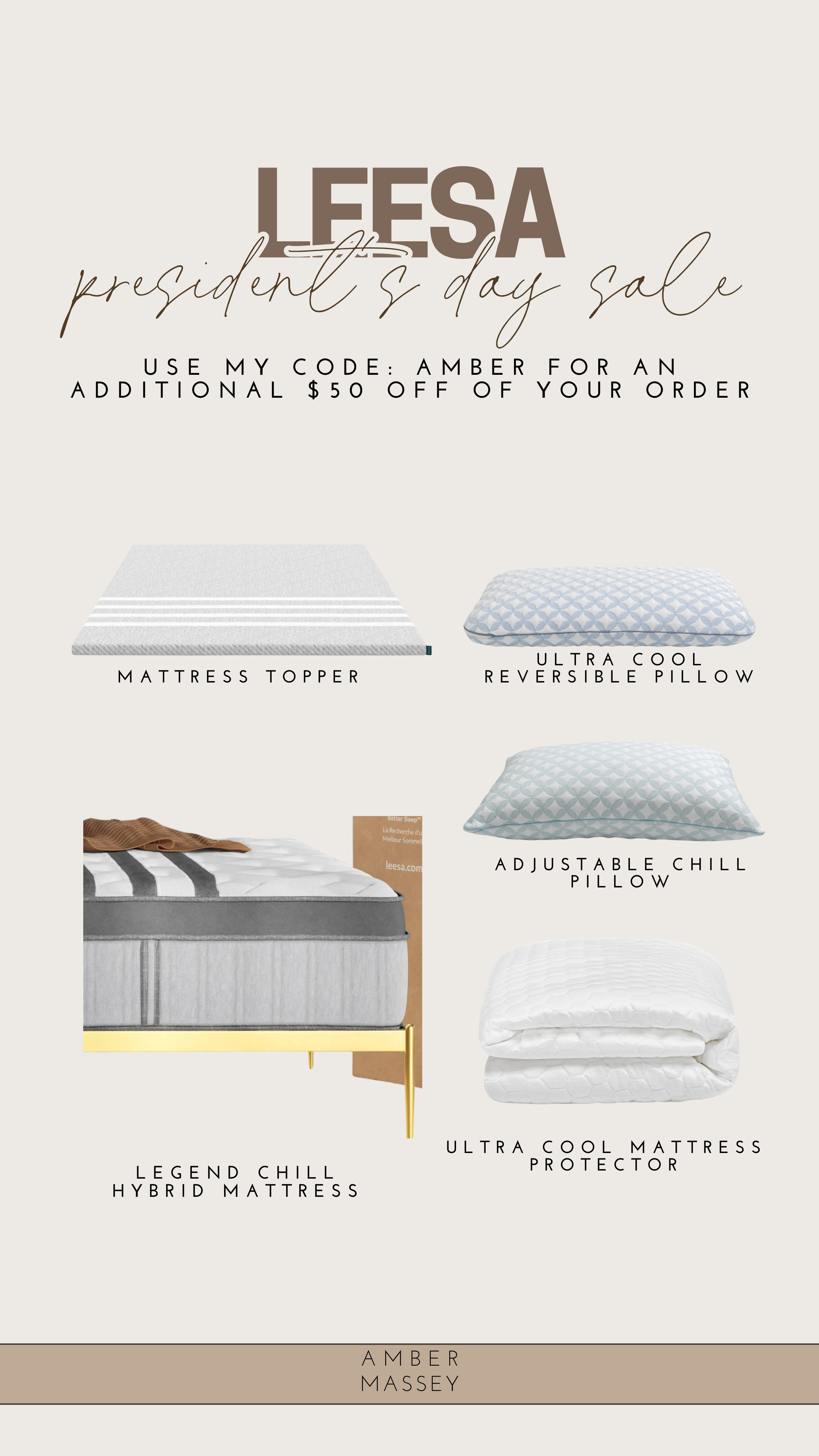  
@leesasleep presidents’ day sale is live! 30% off select mattresses until 2/23 and code AMBER gives you an additional $50 off your purchase

#leesapartner
 

#LTKHome #LTKSaleAlert