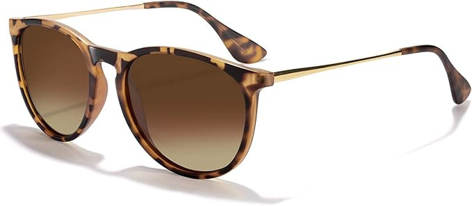 CHBP Polarized Sunglasses for Women Men - Trendy 2024 Vintage Classic Retro Round Mirrored Lens D... | Amazon (US)