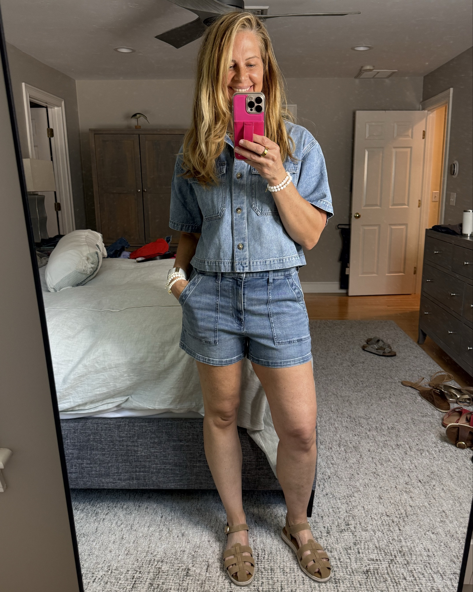 Denim
On 
Denim 
Trend!  

Love this and items are true to size!  

#LTKOver40 #LTKSeasonal #LTKStyleTip