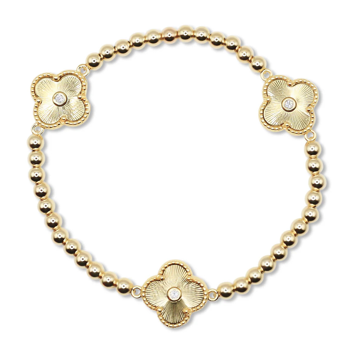 Arden - Gold Clover Bracelet | Bowood Lane