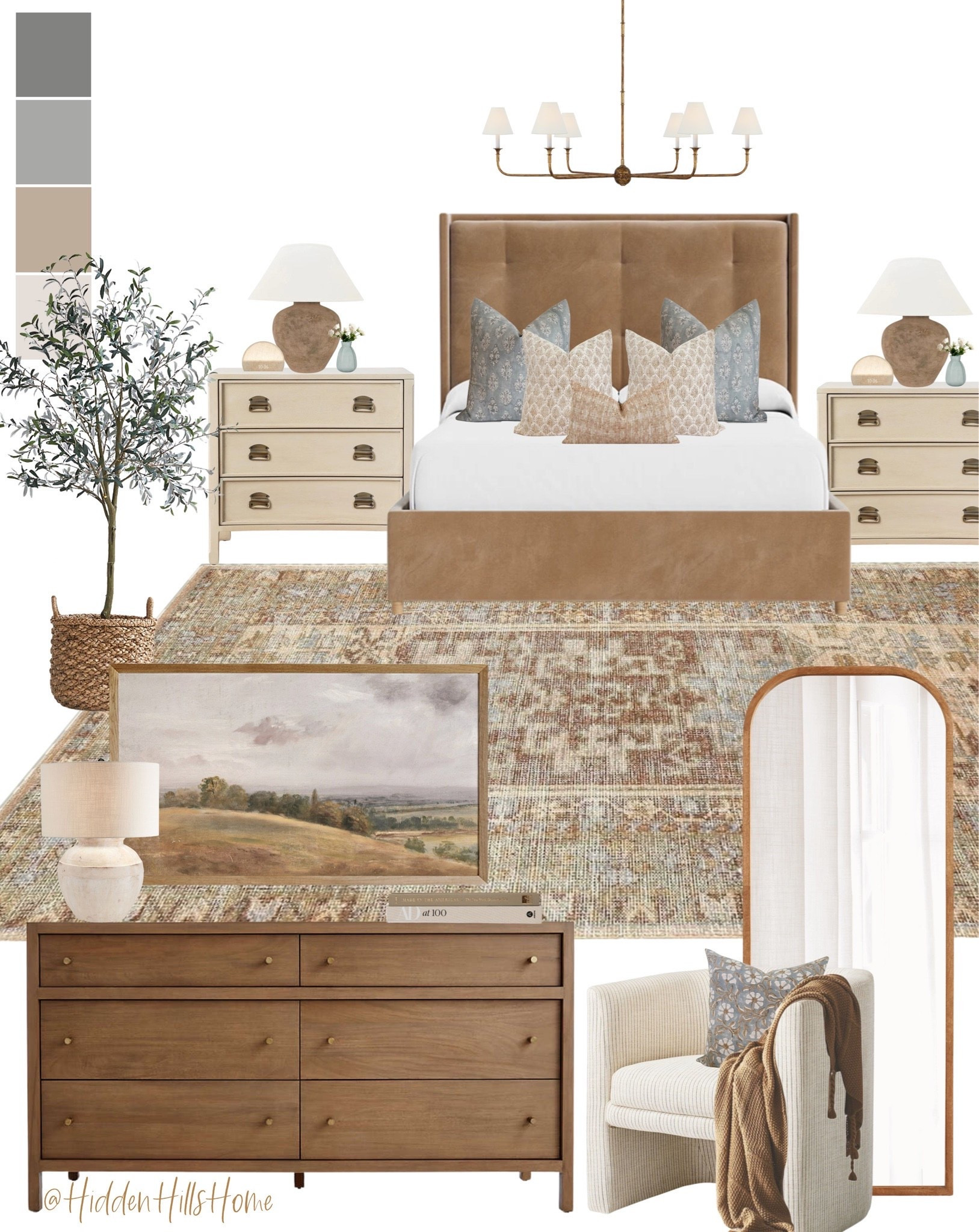 Master bedroom decor mood board, bedroom decor ideas, bedroom inspiration, home decor, dresser decor #bedroom

#LTKHome #LTKSaleAlert #LTKSeasonal
