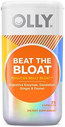 OLLY Beat The Bloat Capsules, Belly Bloat Relief for Gas and Water Retention, Digestive Enzymes, ... | Amazon (US)
