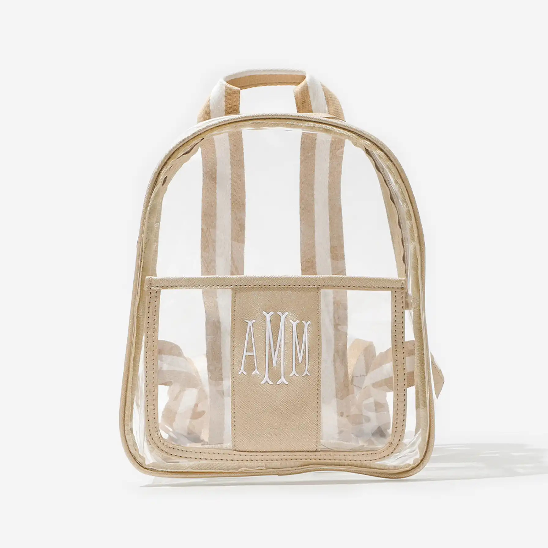 Monogrammed Clear Backpack Purse | Marleylilly