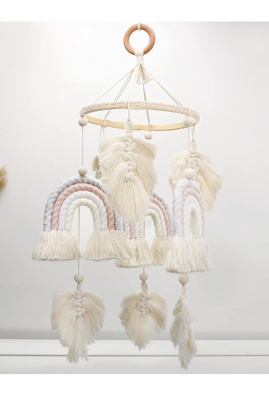 Boho rainbow tassel crib mobile

#LTKbaby #LTKfamily #LTKhome