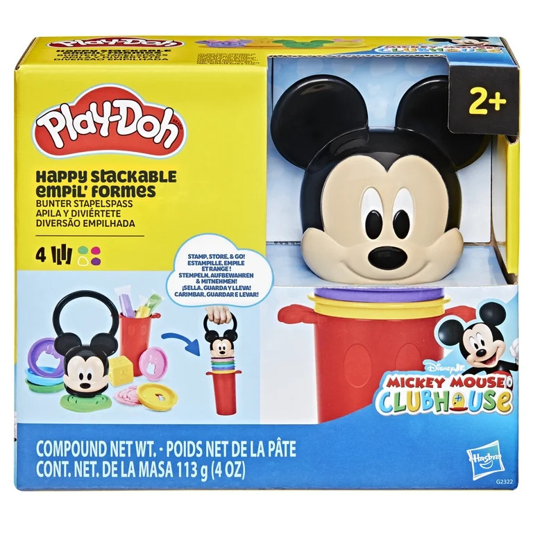 Play-Doh Disney Junior Happy Stackable Playset, Kids Arts & Crafts Toys for Girls & Boys 2+ | Walmart (US)