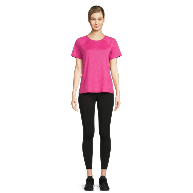 Athletic Works Women's Active T-Shirt and Leggings Set, 2-Piece, Sizes XS-XXXL - Walmart.com | Walmart (US)