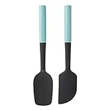 KitchenAid KQ437OHAQA Universal Spatula Set, 2-Piece, Aqua | Amazon (US)