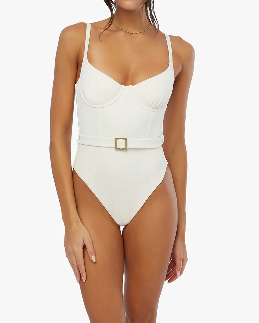 Underwire Crepe Knit One Piece | We Wore What