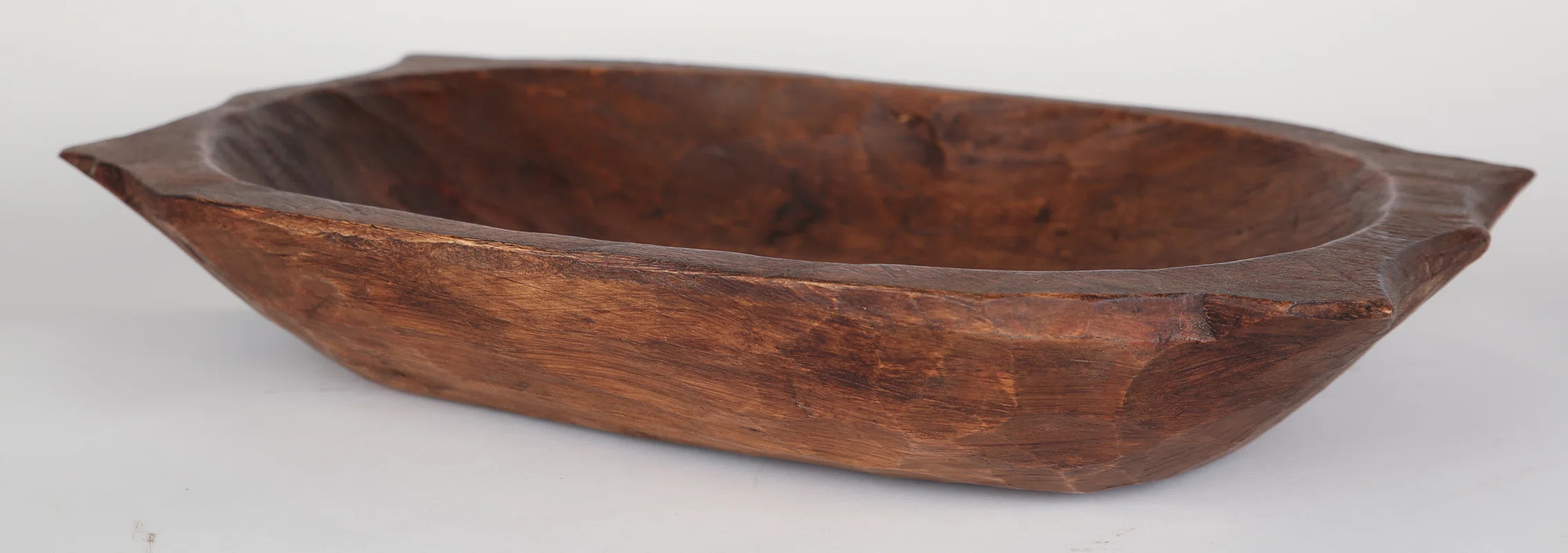 Glenfield Deep Wooden Dough Bowl with Handles | Wayfair North America