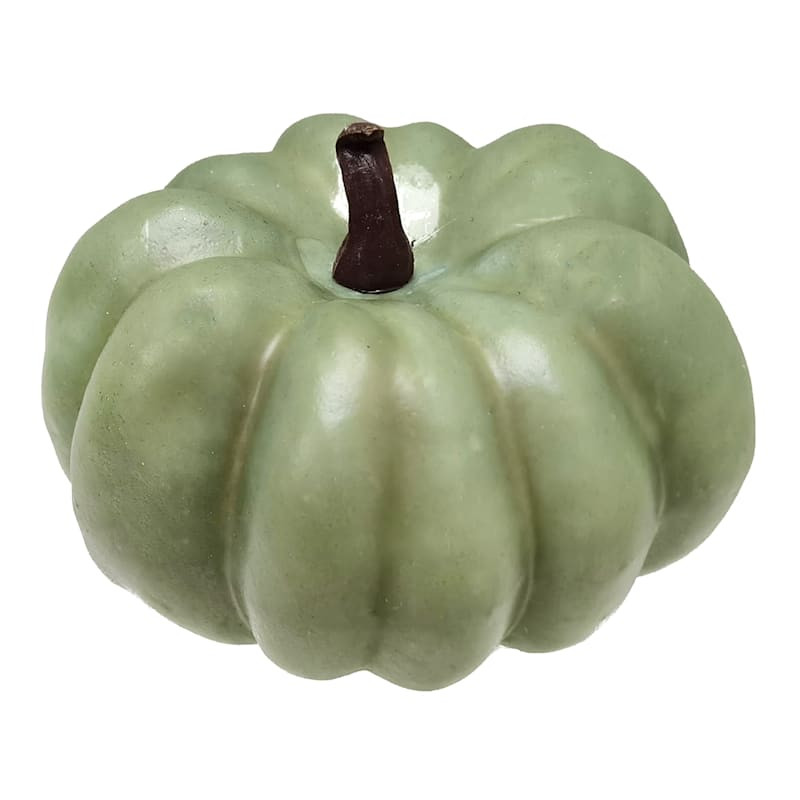 Green Pumpkin Table Decor, 4.5" | At Home
