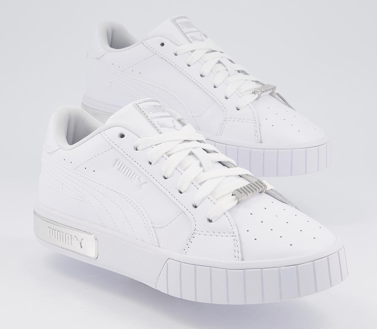 Puma
								Cali Star Trainers
								White Metallic Silver | OFFICE London (UK)