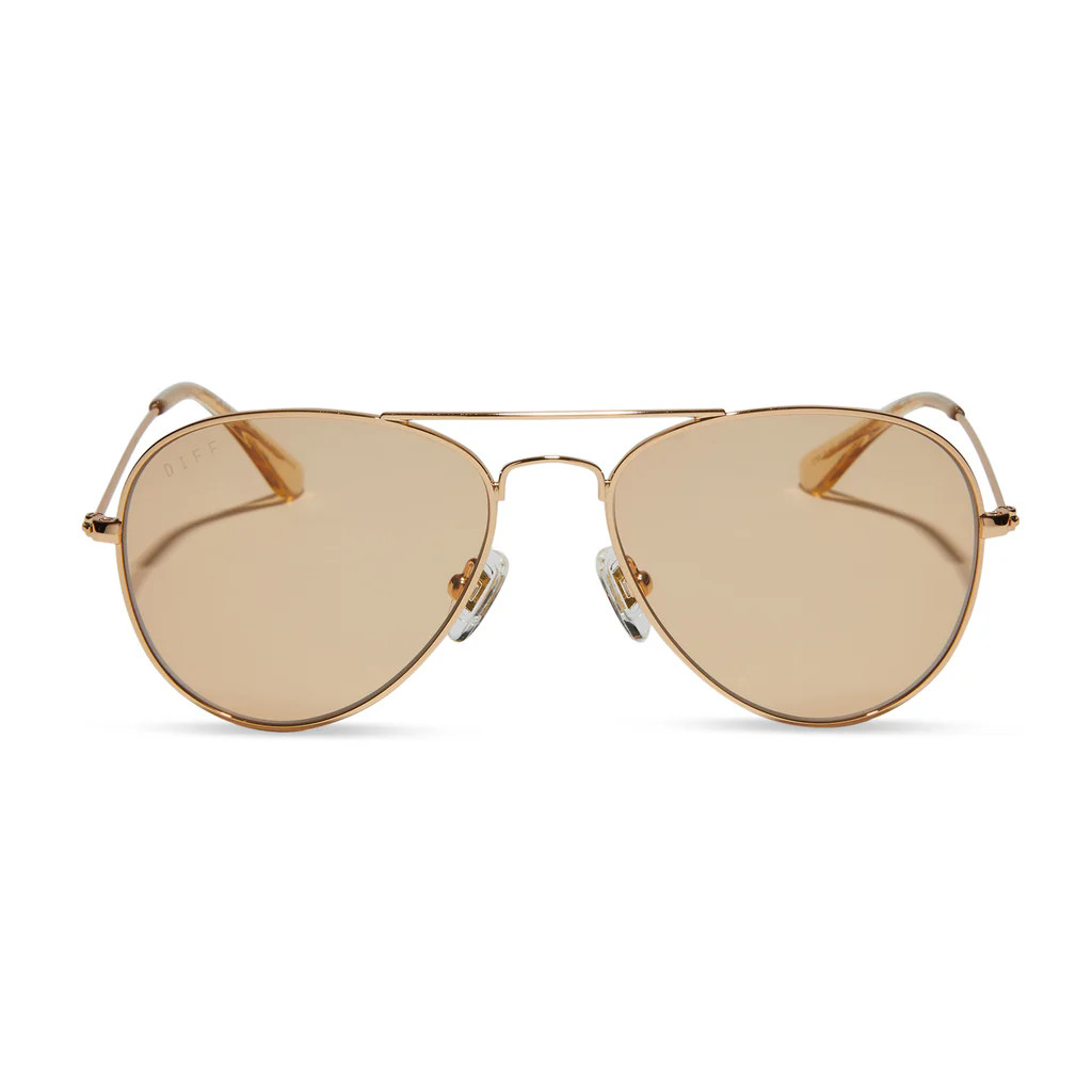 CRUZ XS - GOLD + HONEY CRYSTAL SUNGLASSES | DIFF Eyewear