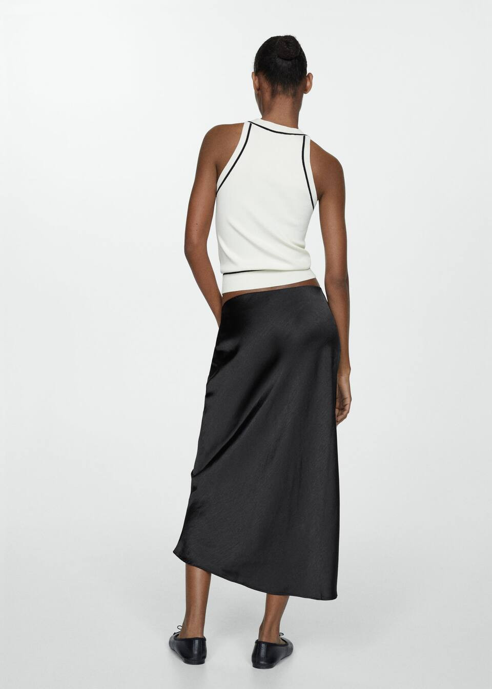 Midi satin skirt -  Women | Mango United Kingdom | MANGO (UK)