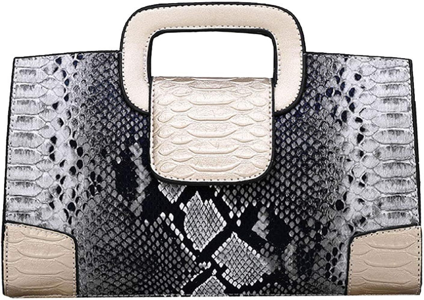 ZLMBAGUS Women Vintage Flap Tote Top Handle Satchel Handbags PU Leather Clutch Purse Shoulder Bag | Amazon (US)