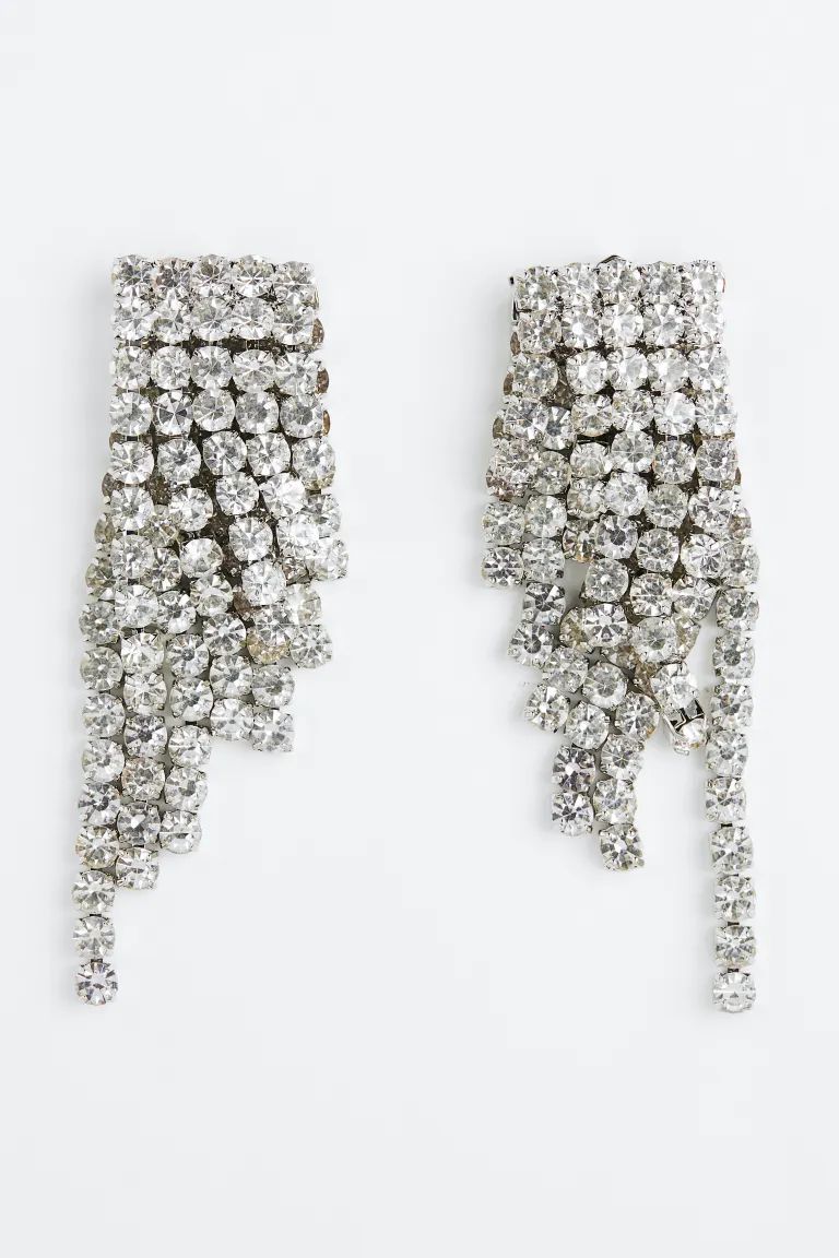 Long Earrings - Silver-colored - Ladies | H&M US | H&M (US)