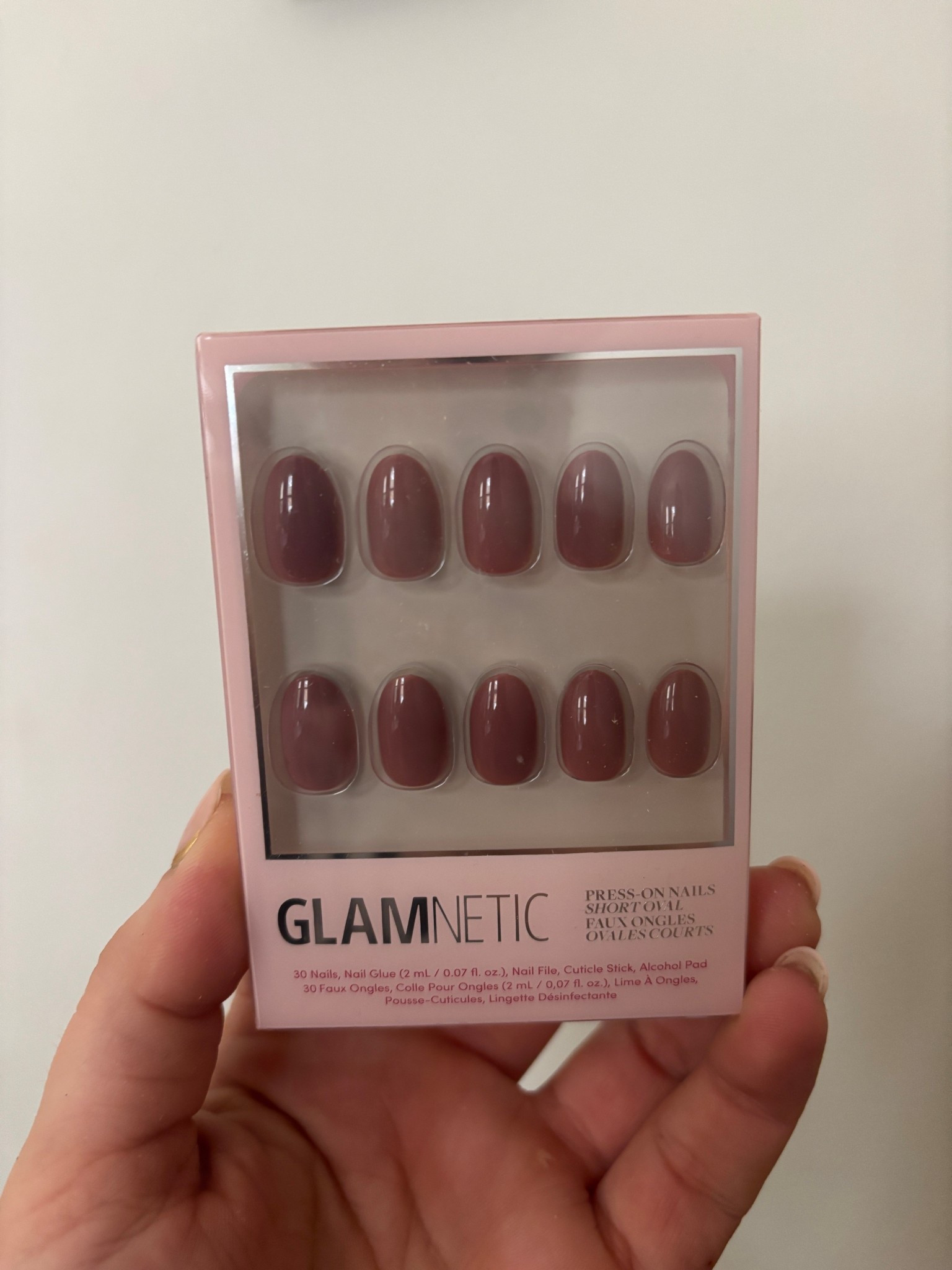 Next home mani loading… Fall Mauve | Opaque Muted Blush Mauve Short Oval. 💅