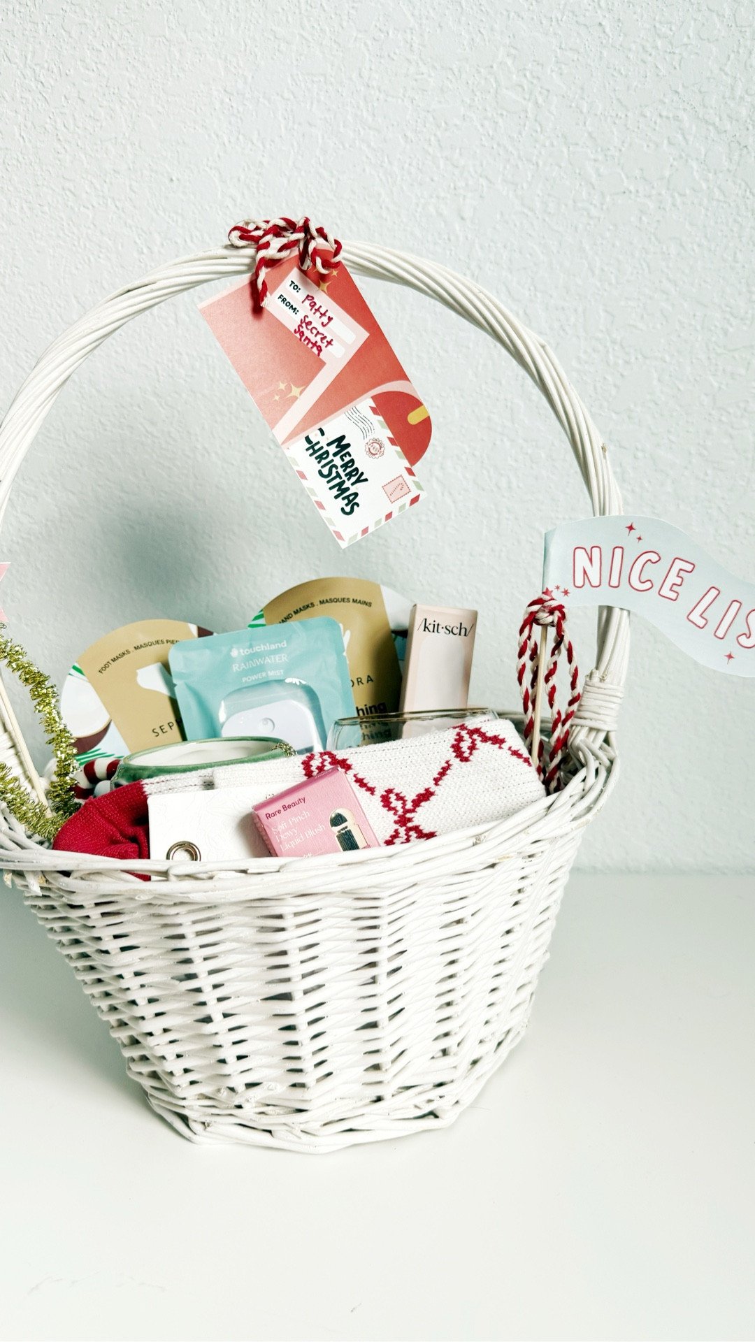 Let’s make a basket for my secret santa together! I wanted to gift the recipient with cozy things including skincare products, cups for warm or spicy drinks, and comfy socks ✨ I love gifting little baskets like this because you can use a basket you already have at home and you can personalize/customize the basket to suit your recipient’s taste ❤️ 

secret santa gift l secrets Santa ideas l holiday gifting l holiday gifts l holiday gift ideas l gifts for her l gift ideas for her l christmas gifting l Christmas gift ideas 

#LTKHoliday #LTKselfcare #LTKGiftGuide