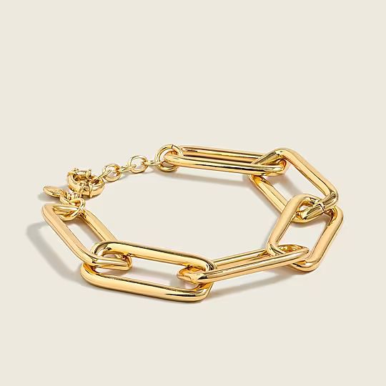 Long link gold bracelet | J.Crew US
