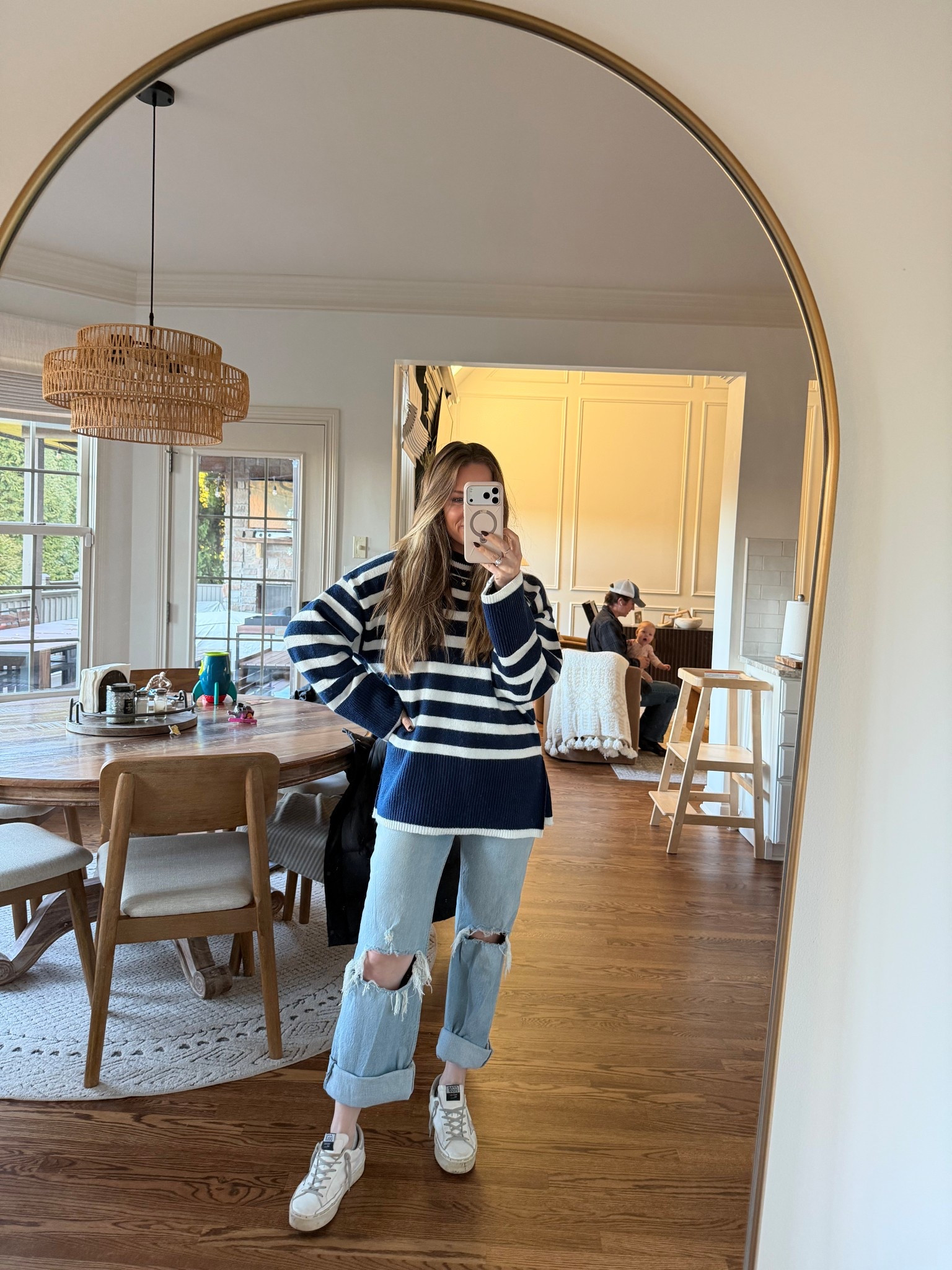 my outfit 🩵 sweater is 40% off with code TOP40 🙌🏼 

#LTKootd