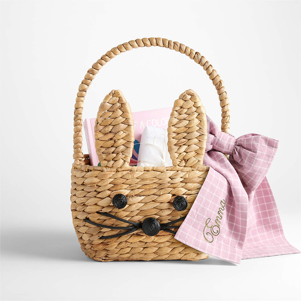 Natural Woven Bunny Kids Easter Basket + Reviews | Crate & Kids | Crate & Barrel