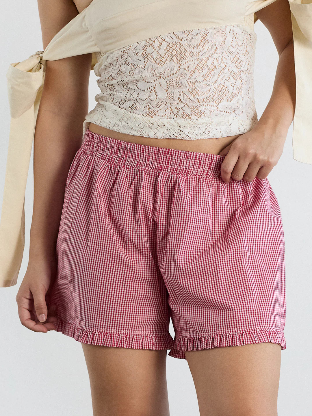 Boxer Short - Red Gingham | Lisa Says Gah