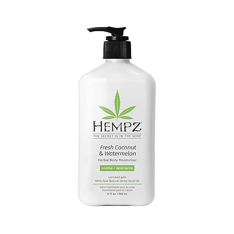 Amazon.com: Hempz Fresh Coconut & Watermelon Moisturizing Skin Lotion, Natural Hemp Seed Herbal B... | Amazon (US)