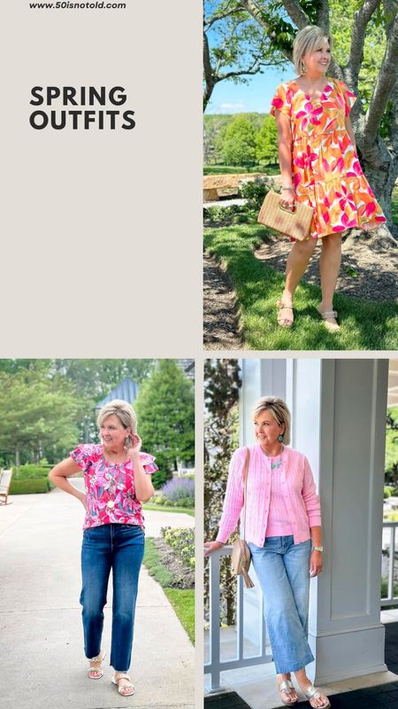 Spring outfit ideas for women over 50 | floral dress | womens denim | baby shower | date night | graduation dress | office outfit 

#LTKStyleTip #LTKOver40 #LTKWorkwear