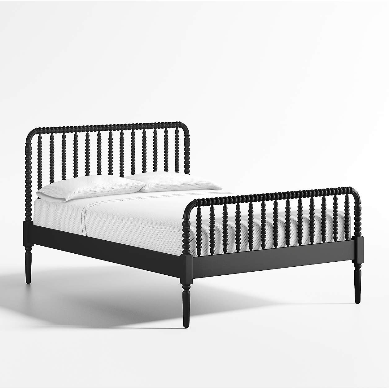 Jenny Lind Black Wood Spindle Kids Full Bed + Reviews | Crate & Kids | Crate & Barrel