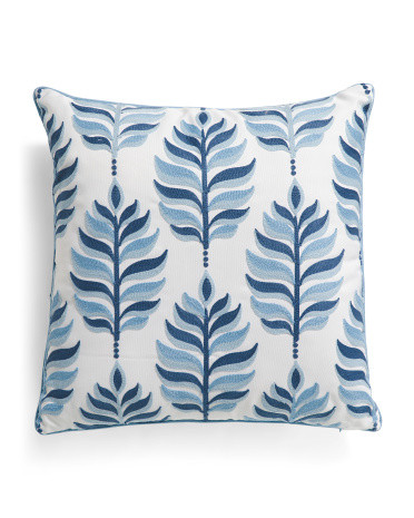 20x20 Indoor Outdoor Printed Leaves Pillow | TJ Maxx