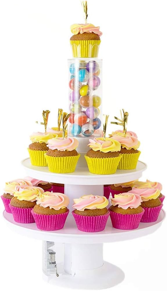 Surprise Cake-2 in 1 Popping Cake and Cupcake Stand with Music Box - Pop Goes The Weasel Melody | Amazon (US)